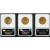 Image 2 : Lot of Three $10 Indian Eagles NGC MS63