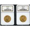 Image 1 : Lot of Two $10 Indian Eagles NGC MS63