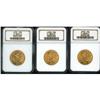 Image 2 : Lot of Three $10 Indian Eagles NGC MS64