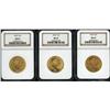 Image 1 : Lot of Three 1932 $10 Indian Eagles NGC MS63