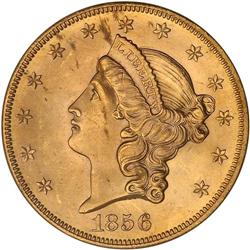 1856-S $20 Liberty PCGS MS64