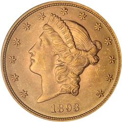 1893 $20 Liberty PCGS MS64