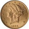 Image 1 : 1898 $20 Liberty PCGS MS62