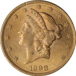 1898 $20 Liberty NGC MS62