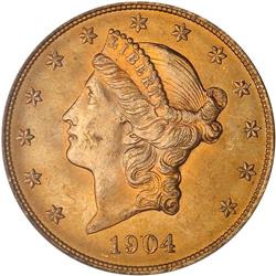 1904 $20 Liberty PCGS MS65