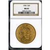 Image 3 : 1904 $20 Liberty NGC MS65