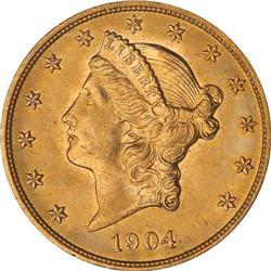 1904 $20 Liberty NGC MS65