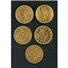 Image 3 : Lot of Five $20 Liberty Heads Raw