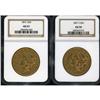 Image 1 : Lot of Two $20 Liberty Heads NGC AU53