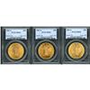 Image 1 : Lot of Three $20 Liberty Heads PCGS MS62