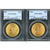 Image 1 : Lot of Two $20 Liberty Heads PCGS MS63