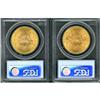 Image 2 : Lot of Two $20 Liberty Heads PCGS MS63