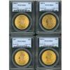 Image 3 : Lot of Four $20 Liberty Heads PCGS MS62