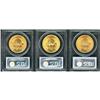 Image 2 : Lot of Three $20 Liberty Heads PCGS MS62