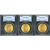 Image 3 : Lot of Three $20 Liberty Heads PCGS MS62