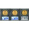 Image 2 : Lot of Three $20 Liberty Heads PCGS MS62