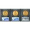 Image 2 : Lot of Three $20 Liberty Heads PCGS MS62