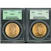 Image 1 : Lot of Two $20 Liberty Heads PCGS MS64