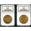 Image 1 : Lot of Two $20 Liberty Heads NGC MS64
