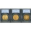 Image 1 : Lot of Three $20 Liberty Heads PCGS MS63