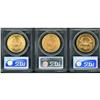 Image 2 : Lot of Three $20 Liberty Heads PCGS MS63