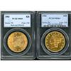 Image 1 : Lot of Two $20 Liberty Heads PCGS MS64