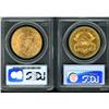 Image 2 : Lot of Two $20 Liberty Heads PCGS MS64