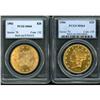 Image 3 : Lot of Two $20 Liberty Heads PCGS MS64