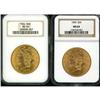 Image 1 : Lot of Two $20 Liberty Heads NGC MS64