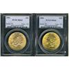 Image 1 : Lot of Two $20 Liberty Heads PCGS MS64