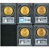 Image 2 : Lot of Five $20 Liberty Heads PCGS MS64