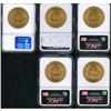 Image 2 : Lot of Five 1904 $20 Liberty Heads NGC MS64