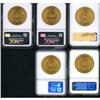 Image 2 : Lot of Five 1904 $20 Liberty Heads NGC MS64