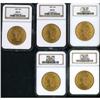 Image 3 : Lot of Five 1904 $20 Liberty Heads NGC MS64