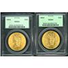 Image 1 : Lot of Two $20 Liberty Heads PCGS MS64