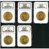 Image 1 : Lot of Five 1904 $20 Liberty Heads. NGC MS63