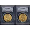 Image 1 : Lot of Two $20 Liberty Heads PCGS MS63