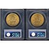 Image 2 : Lot of Two $20 Liberty Heads PCGS MS63