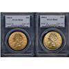 Image 1 : Lot of Two $20 Liberty Heads PCGS MS63