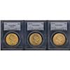 Image 1 : Lot of Three $20 Liberty Heads