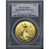 Image 3 : 1907 $20 St. Gaudens. High Relief, Wire Rim PCGS MS64