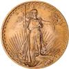 Image 1 : 1907 $20 St. Gaudens. Flat Relief NGC MS64