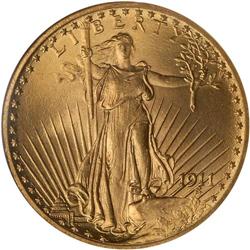 1911 $20 St. Gaudens NGC MS66