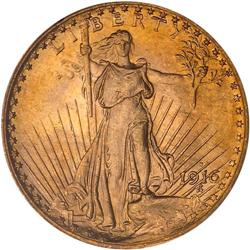 1916-S $20 St. Gaudens PCGS MS65