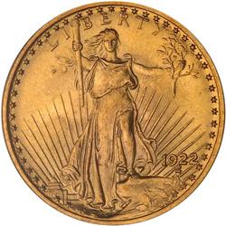 1922 $20 St. Gaudens PCGS MS65