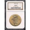 Image 3 : 1922 $20 St. Gaudens NGC MS65