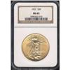 Image 3 : 1922 $20 St. Gaudens NGC MS65