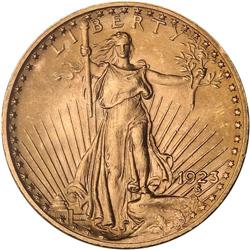 1923 $20 St. Gaudens NGC MS65