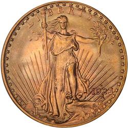 1923-D $20 St. Gaudens PCGS MS67