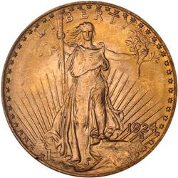 1924 $20 St. Gaudens PCGS MS66